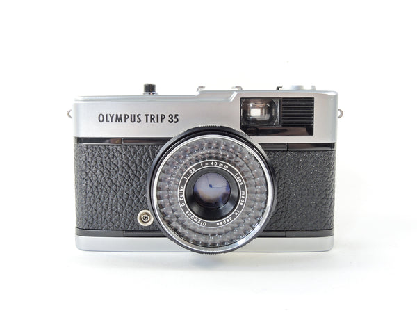 Olympus Trip 35 - Late in black cowhide leather