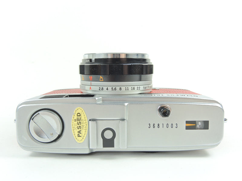 Olympus Trip 35 - late version in Red Lizard Cowhide Leather