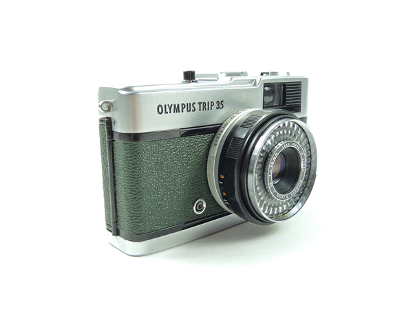 Olympus Trip 35 - Late in Dark Green Cowhide Leather