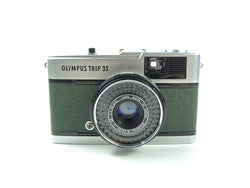 Olympus Trip 35 - Late in Dark Green Cowhide Leather